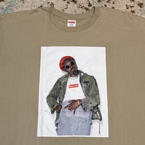 Supreme Andre 3000 Portrait Shirt Size 2XL Beige/Brown